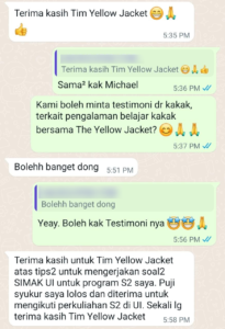 Testimoni 3 - Michael Bolga - Magister Ilmu Hukum FHUI 2023